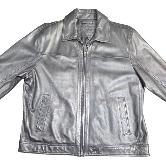 Roundtree & Yorke Burnished Lambskin Leather Jacket Coat‎ Size XL Excellent - Picture 2 of 16